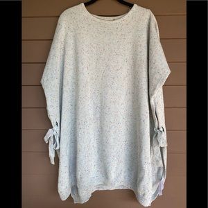 BRAND NEW! LOFT CONFETTI KNIT PONCHO WITH TIE SIDES